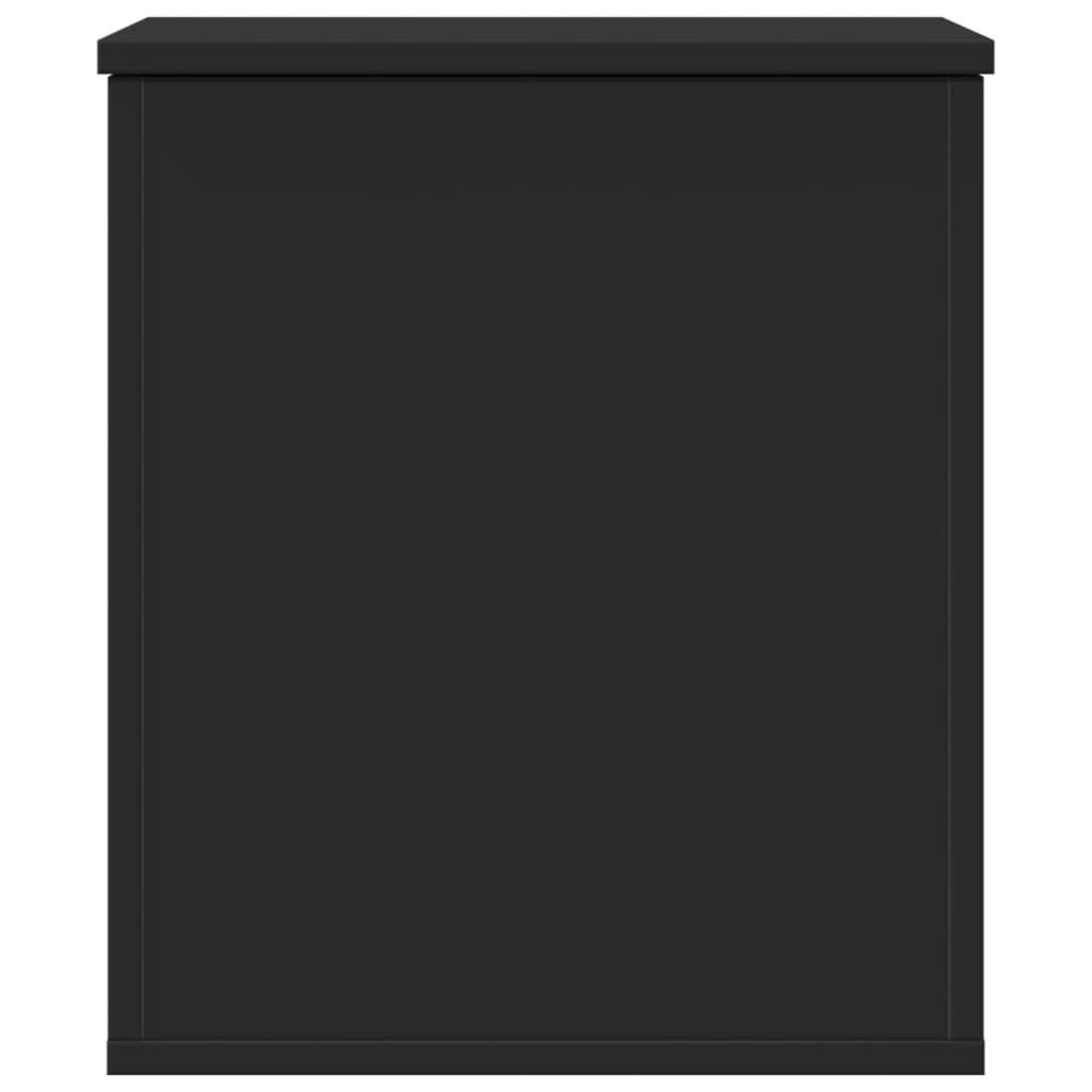 Storage Box Black 40x42x46 cm Engineered Wood