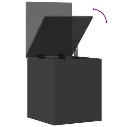 Storage Box Black 40x42x46 cm Engineered Wood