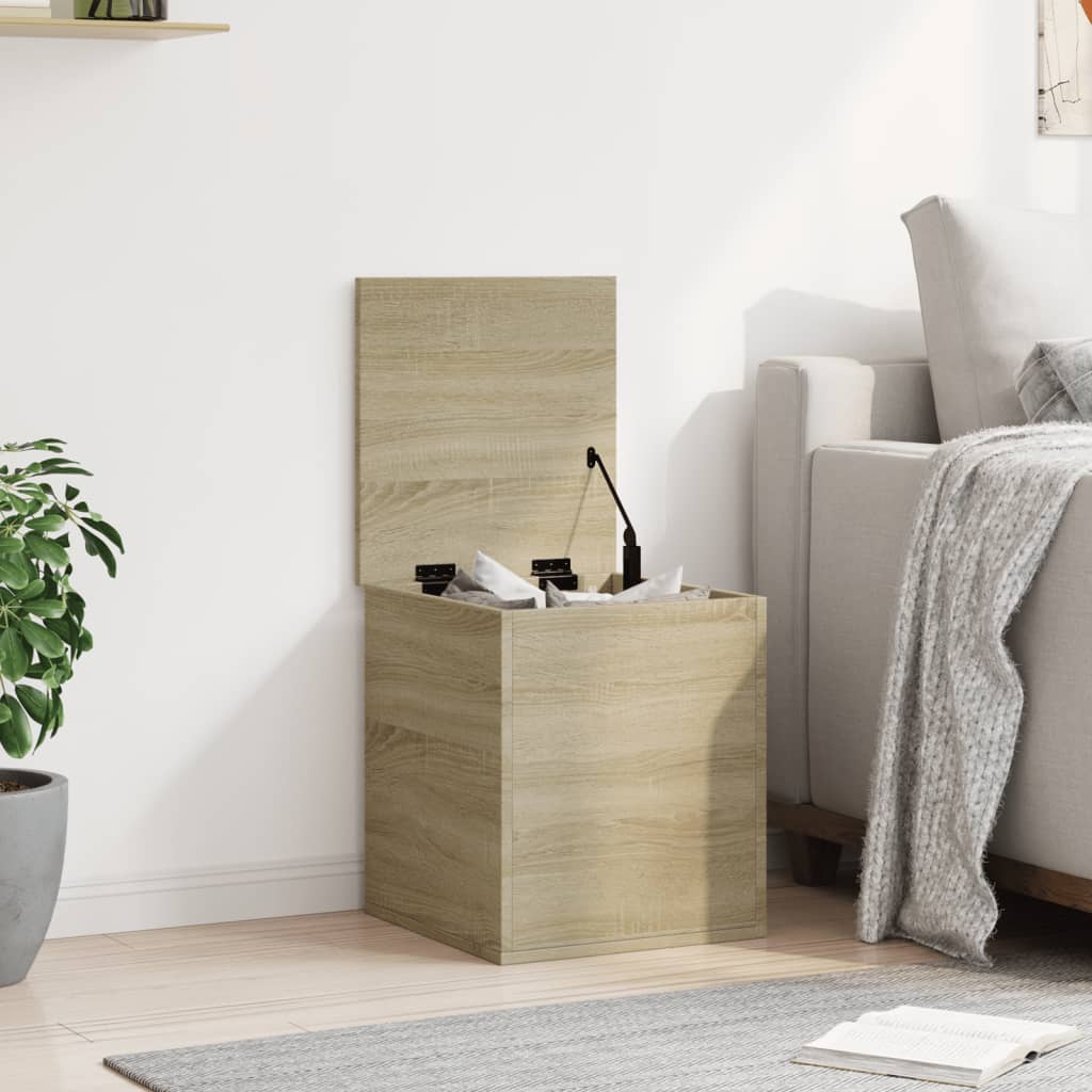 Storage Box Sonoma Oak 40x42x46 cm Engineered Wood