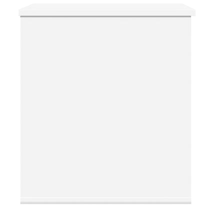 Storage Box White 60x42x46 cm Engineered Wood