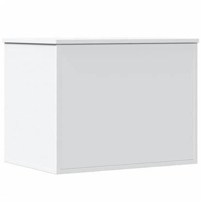 Storage Box White 60x42x46 cm Engineered Wood