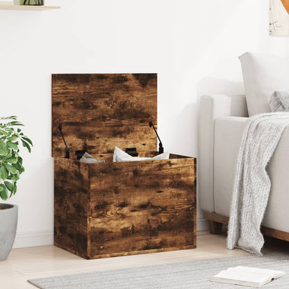 Storage Box Smoked Oak 60x42x46 cm Engineered Wood