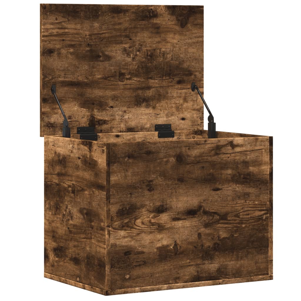Storage Box Smoked Oak 60x42x46 cm Engineered Wood