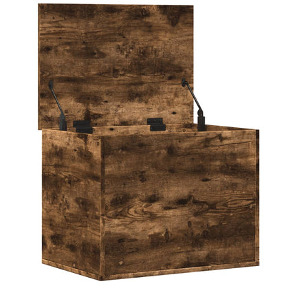 Storage Box Smoked Oak 60x42x46 cm Engineered Wood