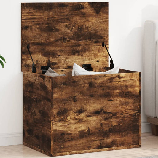 Storage Box Smoked Oak 60x42x46 cm Engineered Wood