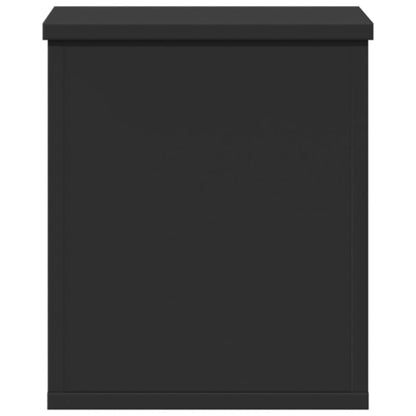 Storage Box Black 30x35x35 cm Engineered Wood