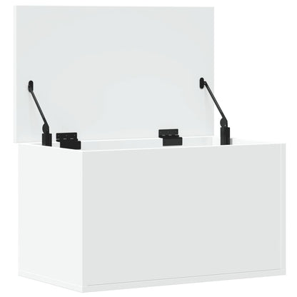 Storage Box White 60x35x35 cm Engineered Wood