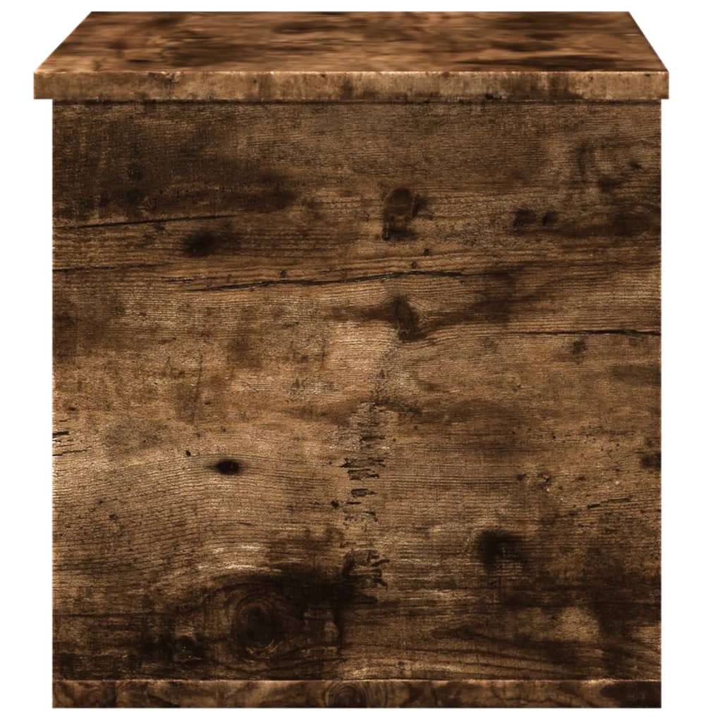 Storage Box Smoked Oak 60x35x35 cm Engineered Wood