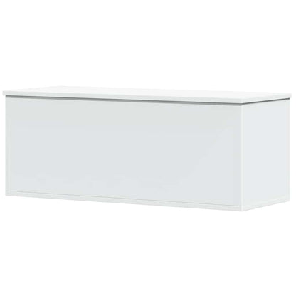 Storage Box White 90x35x35 cm Engineered Wood