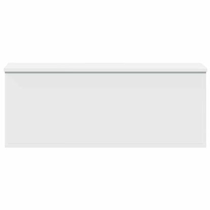 Storage Box White 90x35x35 cm Engineered Wood