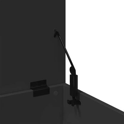 Storage Box Black 90x35x35 cm Engineered Wood