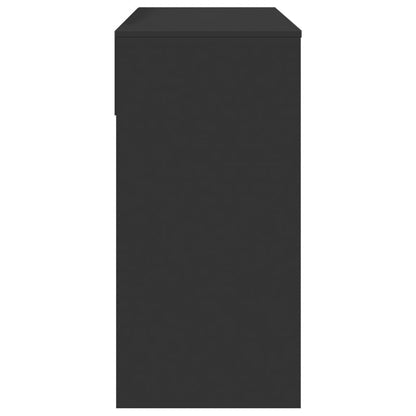Dressing Table with Mirror Black 80x39x80 cm