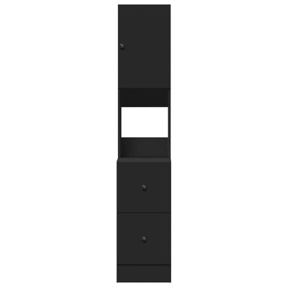 Kitchen Cabinet Black 35x50x180 cm Engineered Wood