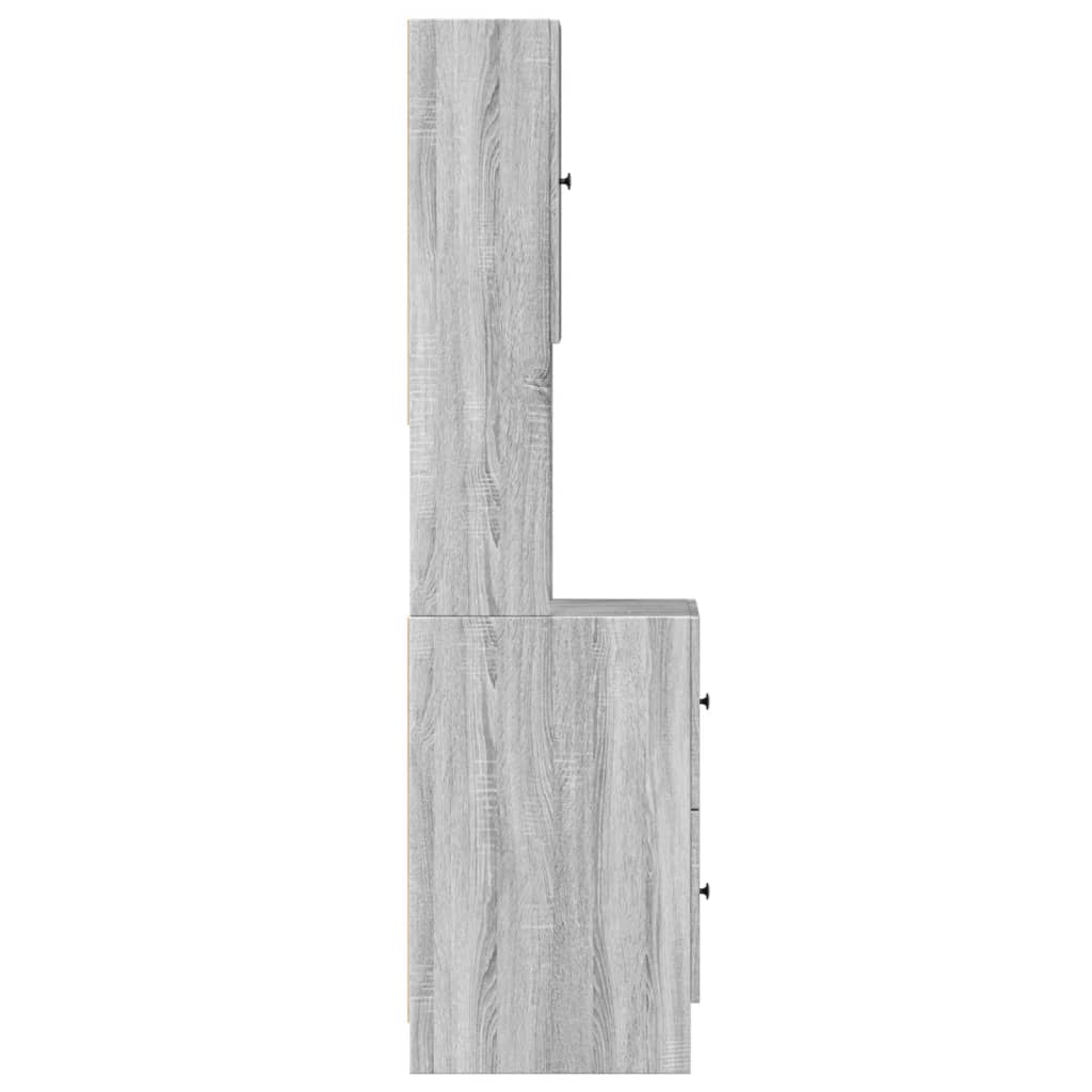 Kitchen Cabinet Grey Sonoma 35x50x180 cm Engineered Wood