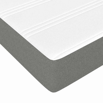 Pocket Spring Bed Mattress Dark grey 120 x 190 x 20 cm Foam