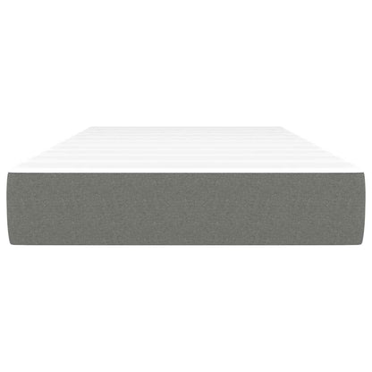 Pocket Spring Bed Mattress Dark grey 120 x 190 x 20 cm Foam