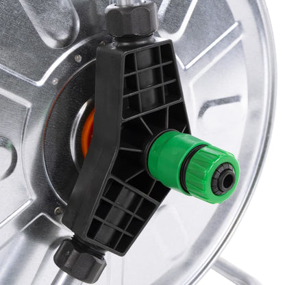 Hose Reel Wall Mounted for 50 m 1/2" Hose Steel