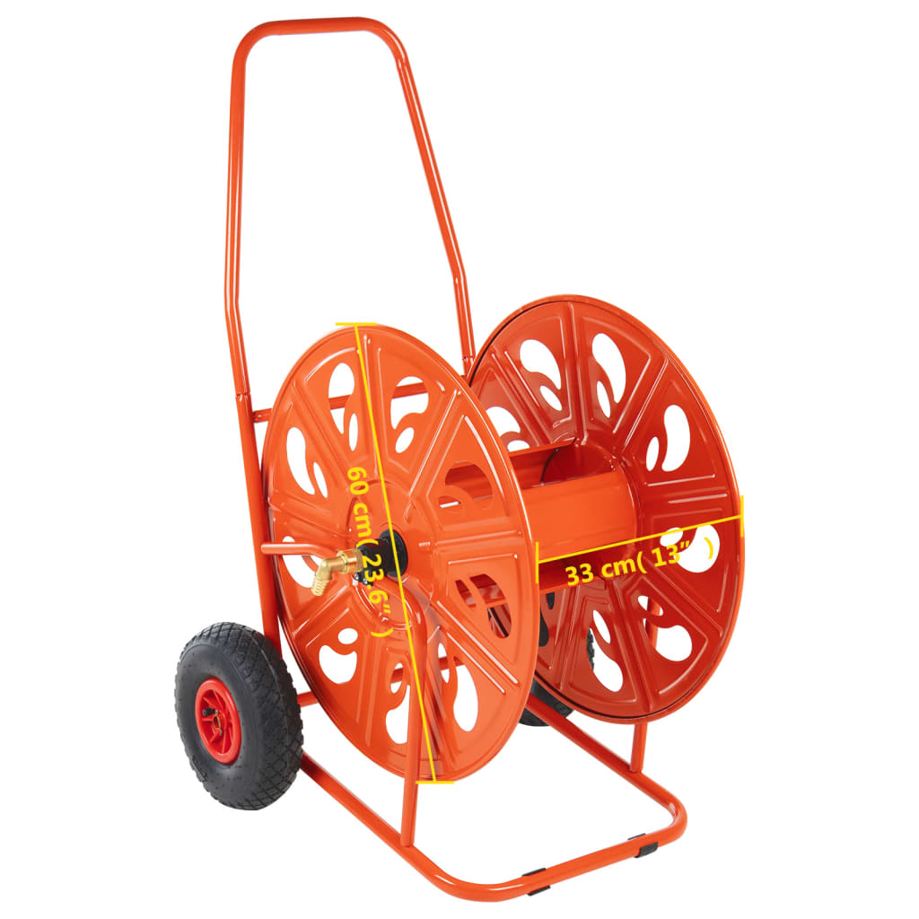 Hose Reel Cart for 140 m 3/4" Hose Steel
