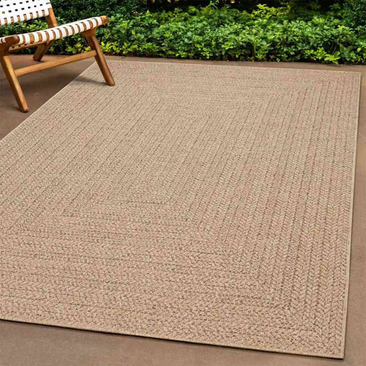 Rug ZIZUR 80x250 cm Jute Look Indoor and Outdoor