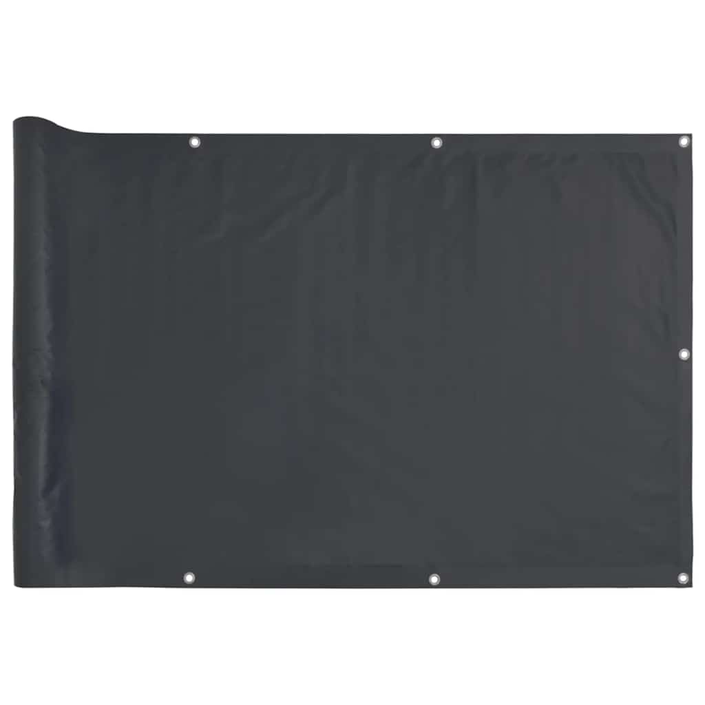 Balcony Privacy Screen Anthracite 600x75 cm PVC