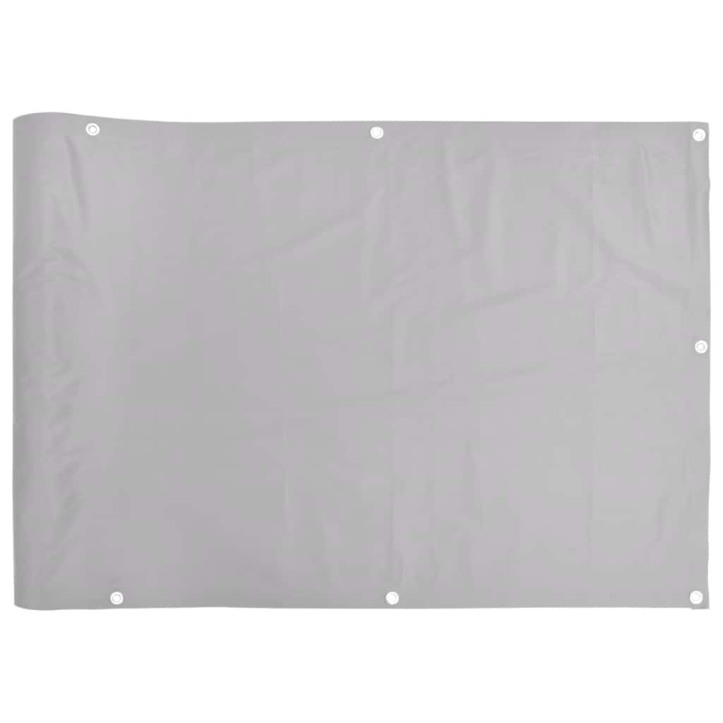 Balcony Privacy Screen Grey 400x75 cm PVC