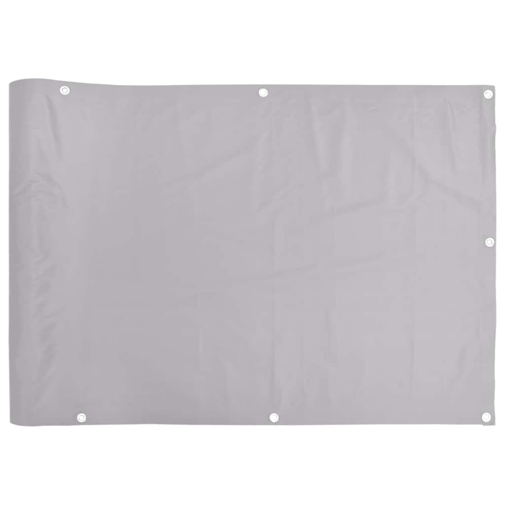 Balcony Privacy Screen Grey 700x75 cm PVC