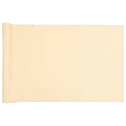 Balcony Privacy Screen Cream 300x75 cm PVC