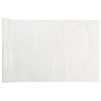 Balcony Privacy Screen White 700x75 cm PVC