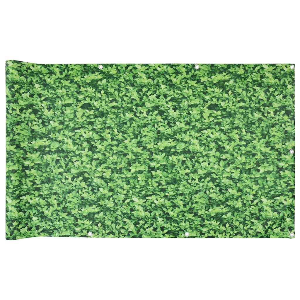 Balcony Privacy Screen Plant Look Green 500x75 cm PVC