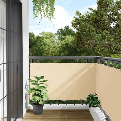 Balcony Privacy Screen Cream 300x90 cm PVC