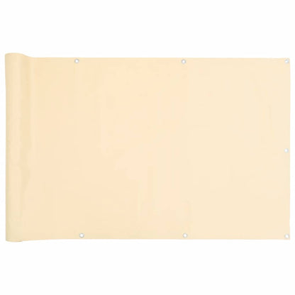 Balcony Privacy Screen Cream 600x90 cm PVC
