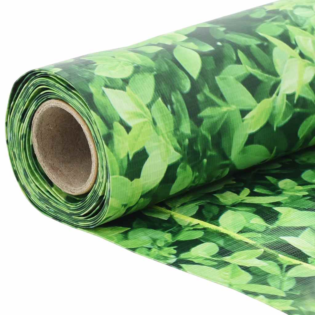 Balcony Privacy Screen Plant Look Green 400x90 cm PVC