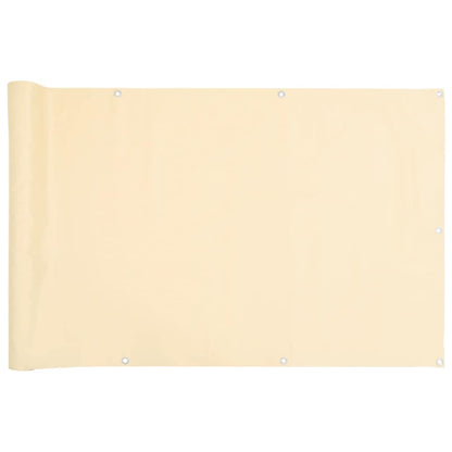 Balcony Privacy Screen Cream 400x120 cm PVC