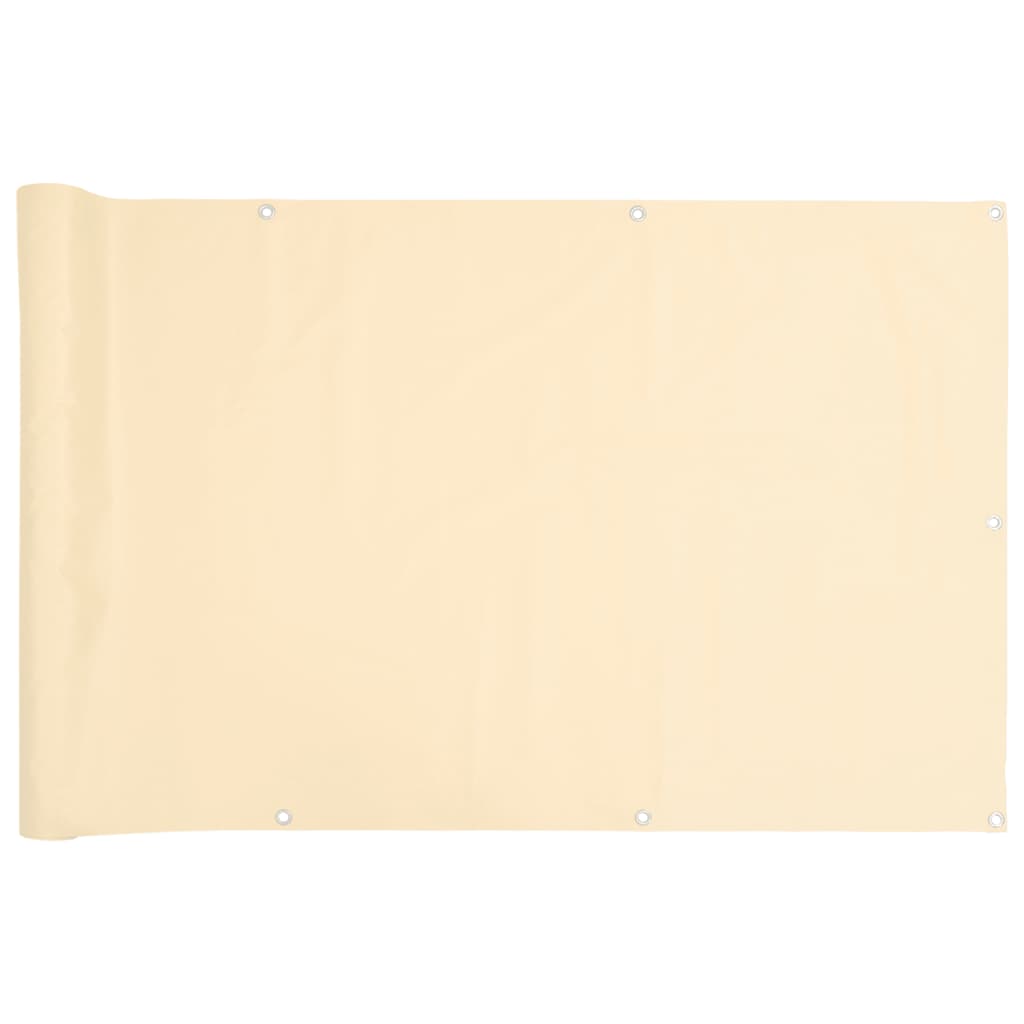 Balcony Privacy Screen Cream 500x120 cm PVC