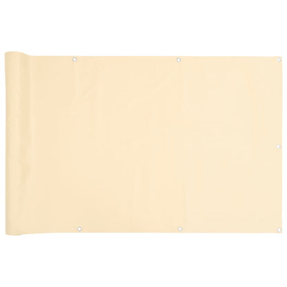 Balcony Privacy Screen Cream 500x120 cm PVC