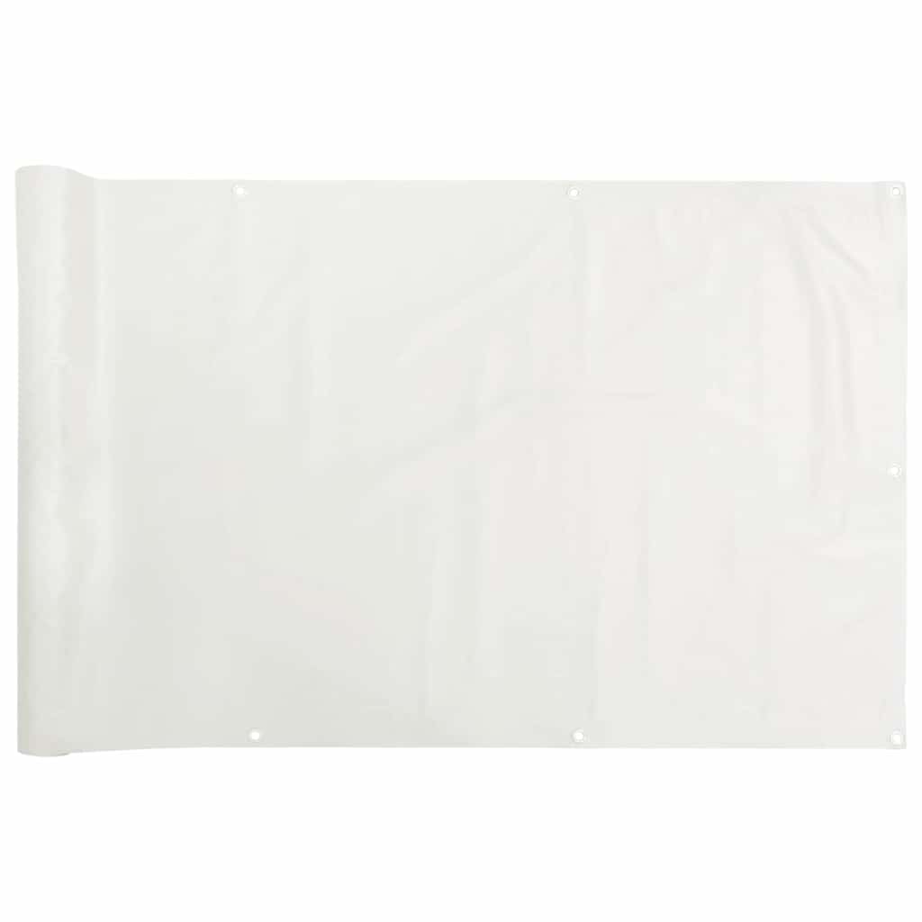 Balcony Privacy Screen White 800x120 cm PVC