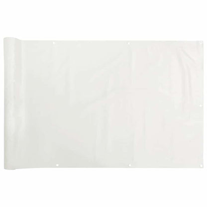 Balcony Privacy Screen White 800x120 cm PVC