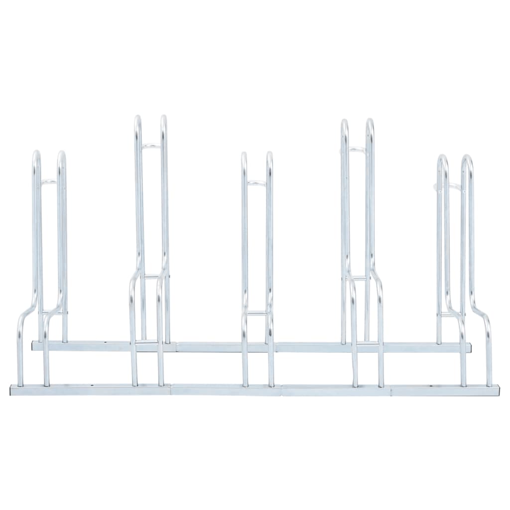 Bicycle Stand for 5 Bikes Floor Freestanding Galvanised Steel