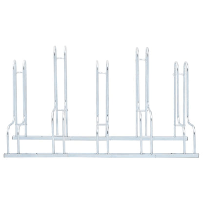 Bicycle Stand for 5 Bikes Floor Freestanding Galvanised Steel