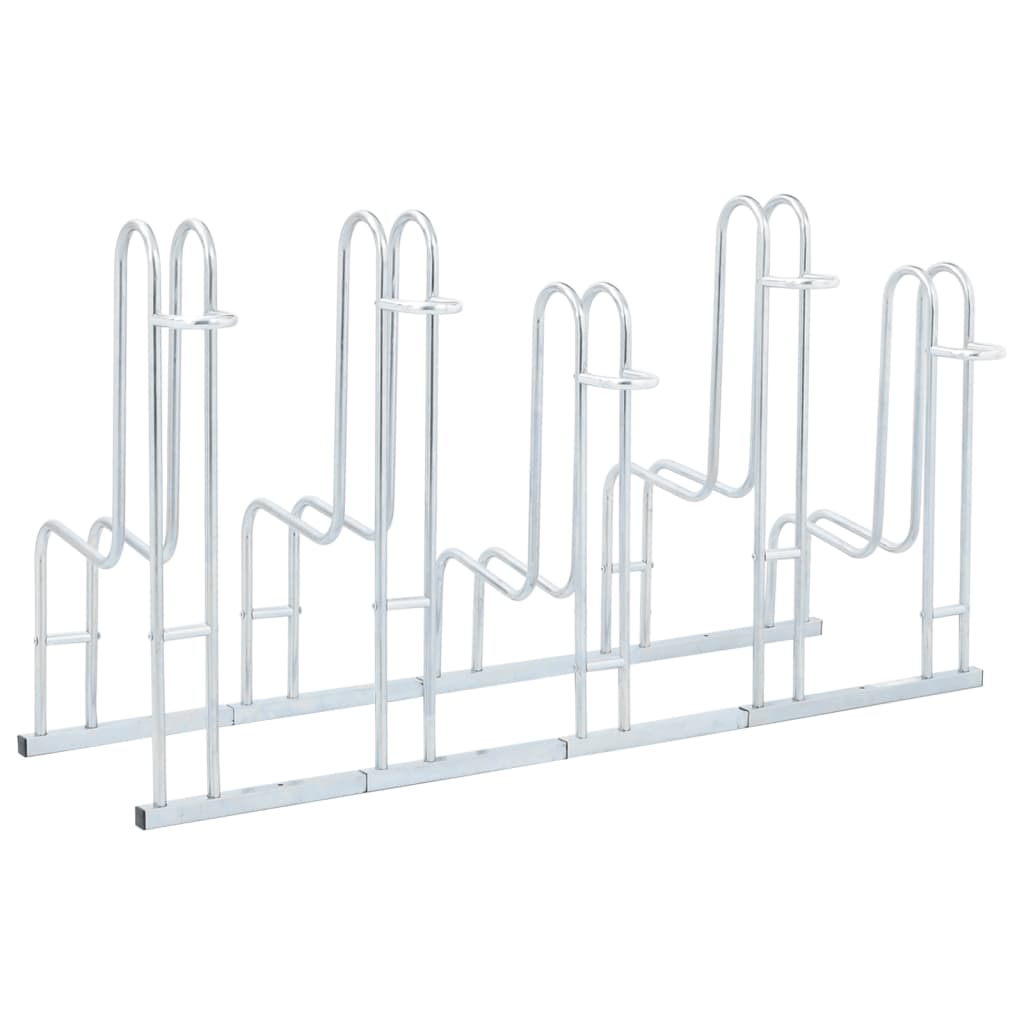 Bicycle Stand for 5 Bikes Floor Freestanding Galvanised Steel