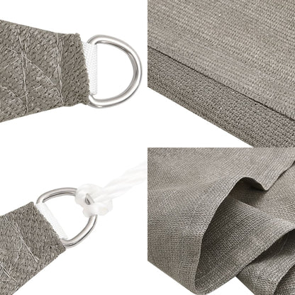 Sunshade Sail 160 g/m² Square Light Grey 3.6x3.6 m HDPE