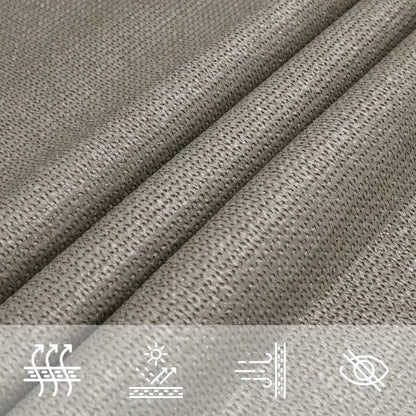 Sunshade Sail 160 g/m² Square Light Grey 3.6x3.6 m HDPE