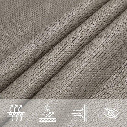 Sunshade Sail 160 g/m² Square Light Grey 7x7 m HDPE