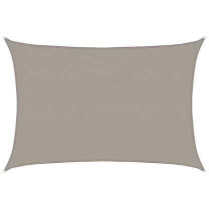 Sunshade Sail 160 g/m² Rectangular Light Grey 2.5x4 m HDPE