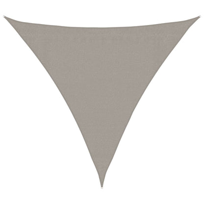 Sunshade Sail 160 g/m² Triangular Light Grey 3x3x3 m HDPE