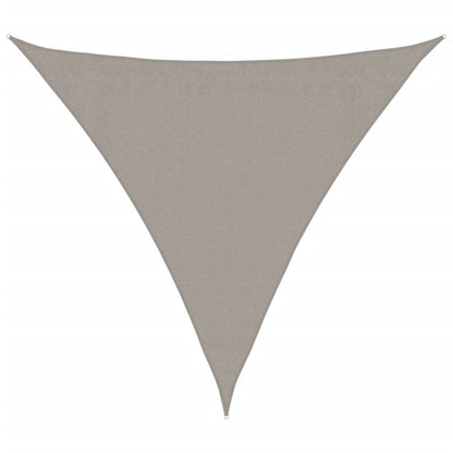 Sunshade Sail 160 g/m² Triangular Light Grey 3.6x3.6x3.6 m HDPE