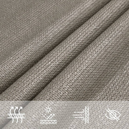 Sunshade Sail 160 g/m² Triangular Light Grey 3x3x4.2 m HDPE