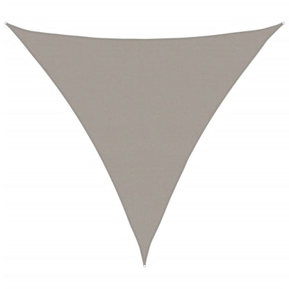Sunshade Sail 160 g/m² Triangular Light Grey 5x5x5 m HDPE