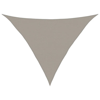 Sunshade Sail 160 g/m² Triangular Light Grey 5x5x6 m HDPE