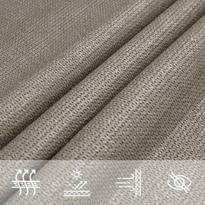 Sunshade Sail 160 g/m² Trapezium Light Grey 4/5x3 m HDPE